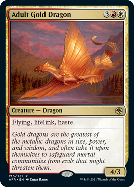 【ENG】《アダルト・ゴールド・ドラゴン/Adult Gold Dragon》[AFR]