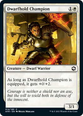 【ENG】《ドワーフホールドの勇者/Dwarfhold Champion》[AFR]