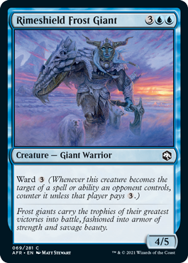 【ENG】【Foil】《霧氷盾のフロスト・ジャイアント/Rimeshield Frost Giant》[AFR]