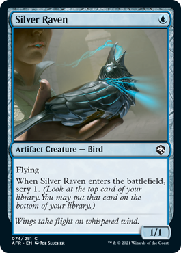 【ENG】【Foil】《シルヴァー・レイヴン/Silver Raven》[AFR]
