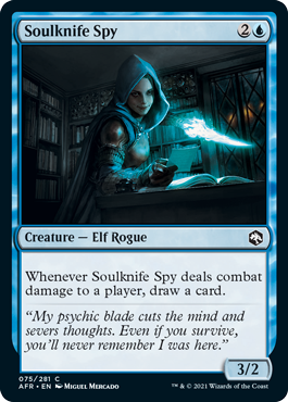 【ENG】【Foil】《魂刀のスパイ/Soulknife Spy》[AFR]