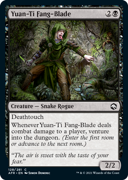 【ENG】【Foil】《ユアンティの毒牙刃/Yuan-Ti Fang-Blade》[AFR]