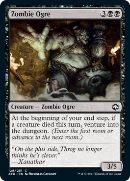 【ENG】【Foil】《ゾンビ・オーガ/Zombie Ogre》[AFR]