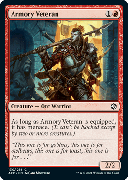 【ENG】【Foil】《武器庫の古参/Armory Veteran》[AFR]