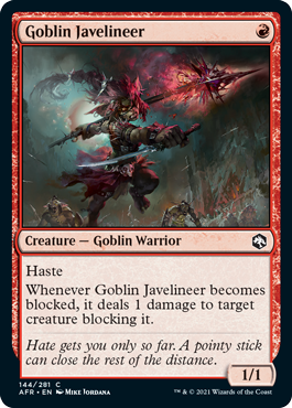 【ENG】【Foil】《ゴブリンの投槍兵/Goblin Javelineer》[AFR]