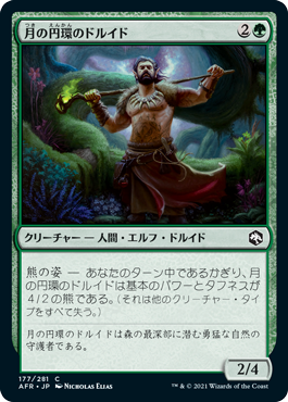 【JPN】【Foil】《月の円環のドルイド/Circle of the Moon Druid》[AFR]