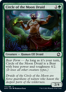 【ENG】【Foil】《月の円環のドルイド/Circle of the Moon Druid》[AFR]