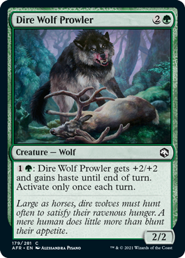 【ENG】【Foil】《うろつくダイア・ウルフ/Dire Wolf Prowler》[AFR]