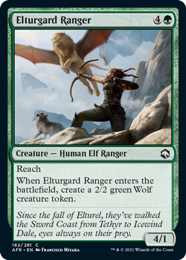 【ENG】【Foil】《エルターガルドのレンジャー/Elturgard Ranger》[AFR]
