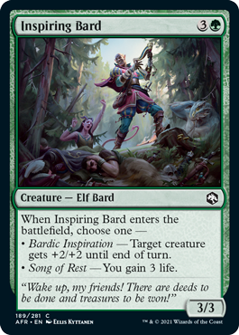 【ENG】【Foil】《鼓舞するバード/Inspiring Bard》[AFR]