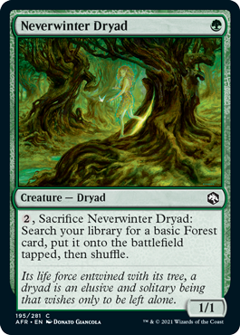 【ENG】【Foil】《ネヴァーウィンターのドライアド/Neverwinter Dryad》[AFR]