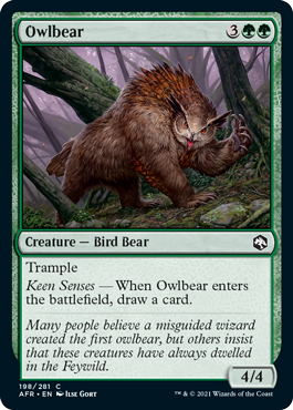 【ENG】【Foil】《アウルベア/Owlbear》[AFR]
