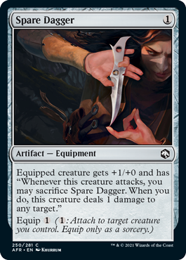 【ENG】【Foil】《予備の短剣/Spare Dagger》[AFR]