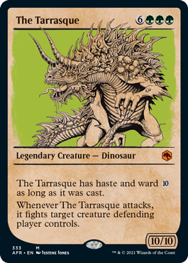 【ENG】【Foil】■ショーケース■《タラスク/The Tarrasque》[AFR]