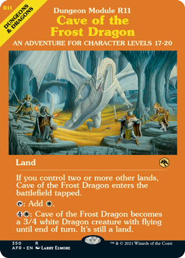 【ENG】【Foil】■ショーケース■《フロスト・ドラゴンの洞窟/Cave of the Frost Dragon》[AFR]
