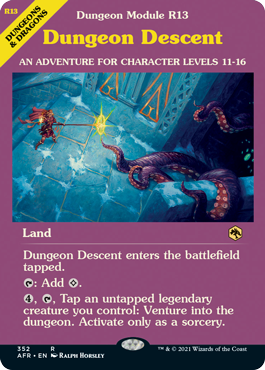 【ENG】【Foil】■ショーケース■《ダンジョンの入口/Dungeon Descent》[AFR]