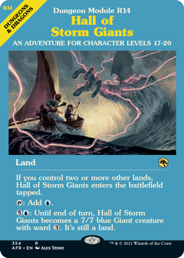 【ENG】【Foil】■ショーケース■《ストーム・ジャイアントの聖堂/Hall of Storm Giants》[AFR]