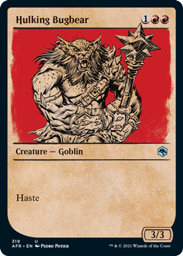 【ENG】【Foil】■ショーケース■《巨体のバグベア/Hulking Bugbear》[AFR]