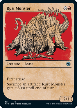 【ENG】【Foil】■ショーケース■《ラスト・モンスター/Rust Monster》[AFR]