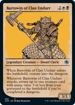 【ENG】【Foil】■ショーケース■《ウンドゥル族のバローウィン/Barrowin of Clan Undurr》[AFR]