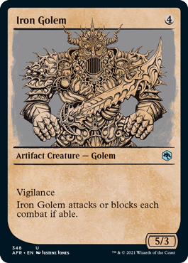【ENG】【Foil】■ショーケース■《アイアン・ゴーレム/Iron Golem》[AFR]