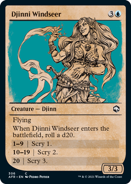 【ENG】【Foil】■ショーケース■《ジンの風予見者/Djinni Windseer》[AFR]