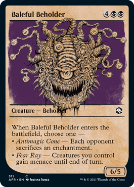 【ENG】【Foil】■ショーケース■《悪意のビホルダー/Baleful Beholder》[AFR]