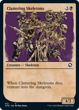 【ENG】【Foil】■ショーケース■《かたつく骸骨/Clattering Skeletons》[AFR]