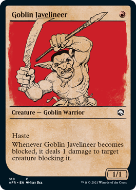 【ENG】【Foil】■ショーケース■《ゴブリンの投槍兵/Goblin Javelineer》[AFR]