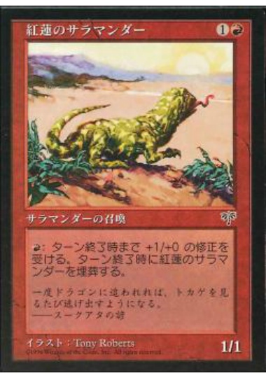 【JPN】《紅蓮のサラマンダー/Pyric Salamander》[MIR]