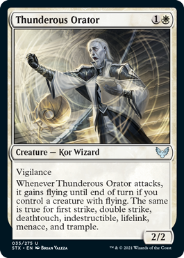 【ENG】【Foil】《轟く語り部/Thunderous Orator》[STX]