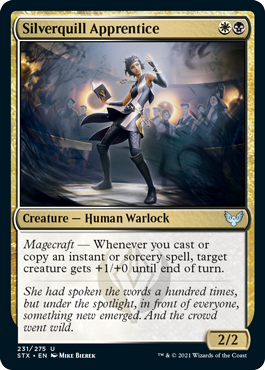 【ENG】【Foil】《シルバークイルの初学者/Silverquill Apprentice》[STX]