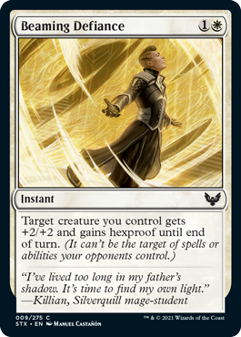【ENG】【Foil】《輝く抵抗/Beaming Defiance》[STX]