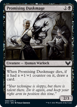 【ENG】【Foil】《有望な薄暮魔道士/Promising Duskmage》[STX]