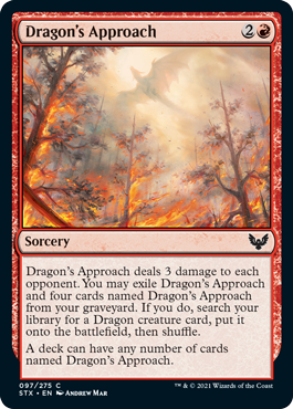 【ENG】【Foil】《ドラゴンの接近/Dragon's Approach》[STX]