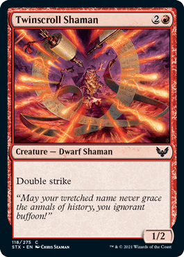 【ENG】【Foil】《双巻物のシャーマン/Twinscroll Shaman》[STX]
