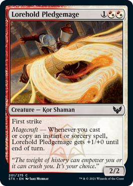 【ENG】【Foil】《ロアホールドの誓約魔道士/Lorehold Pledgemage》[STX]