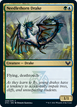 【ENG】【Foil】《針棘ドレイク/Needlethorn Drake》[STX]