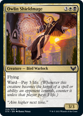 【ENG】【Foil】《オーリンの盾魔道士/Owlin Shieldmage》[STX]