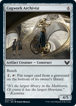 【ENG】【Foil】《歯車の文書管理人/Cogwork Archivist》[STX]