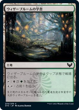 【JPN】【Foil】《ウィザーブルームの学舎/Witherbloom Campus》[STX]