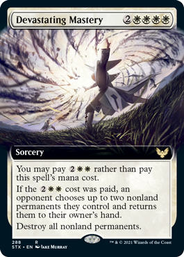 【ENG】【Foil】■拡張アート■《壊滅の熟達/Devastating Mastery》[STX]