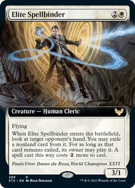 【ENG】【Foil】■拡張アート■《精鋭呪文縛り/Elite Spellbinder》[STX]