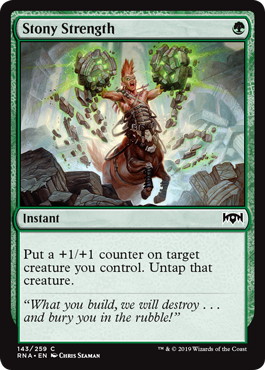 【ENG】【Foil】《石のような強さ/Stony Strength》[RNA]
