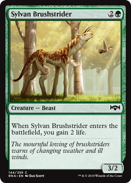 【ENG】【Foil】《森の刷毛履き/Sylvan Brushstrider》[RNA]