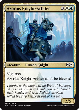 【ENG】【Foil】《アゾリウスの騎士判事/Azorius Knight-Arbiter》[RNA]