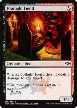 【ENG】【Foil】《脚光の悪鬼/Footlight Fiend》[RNA]
