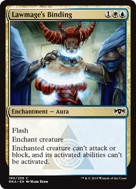 【ENG】【Foil】《法魔道士の束縛/Lawmage's Binding》[RNA]