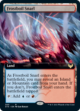 【ENG】【Foil】■拡張アート■《凍沸の交錯/Frostboil Snarl》[STX]