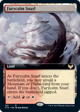 【ENG】【Foil】■拡張アート■《怒静の交錯/Furycalm Snarl》[STX]